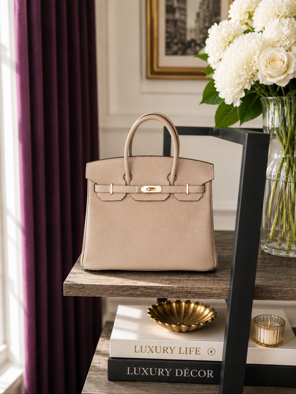 33% OFF CANADA DAY Was Listed For $300 B30 with Champagne Gold Tone Hardware